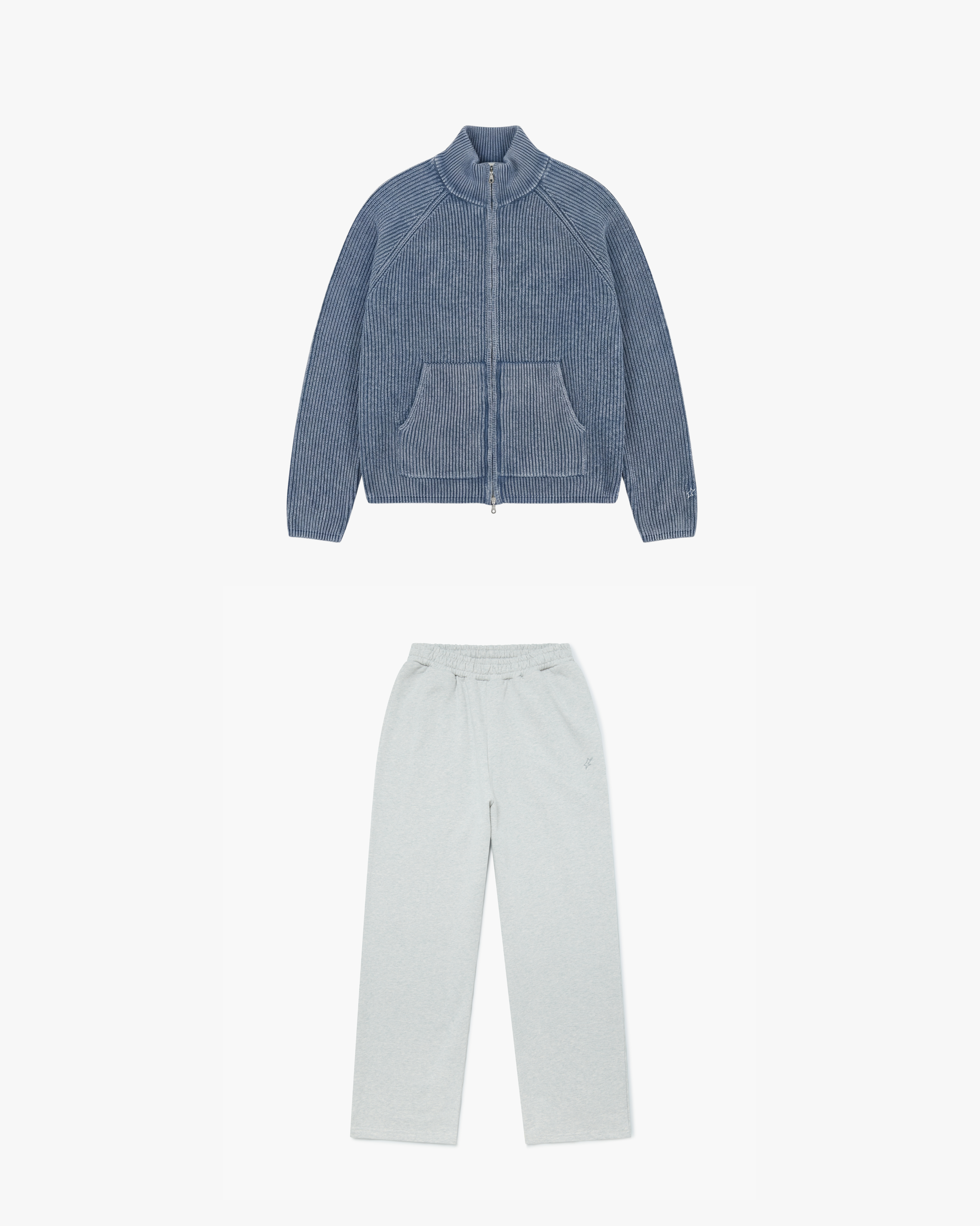 アンサンブル LITRAL ENSEMBLE PO KNIT THE ENZYME KNIT X 90'S CLASSIC TRACK PANTS (GREY MARL) – XANDER